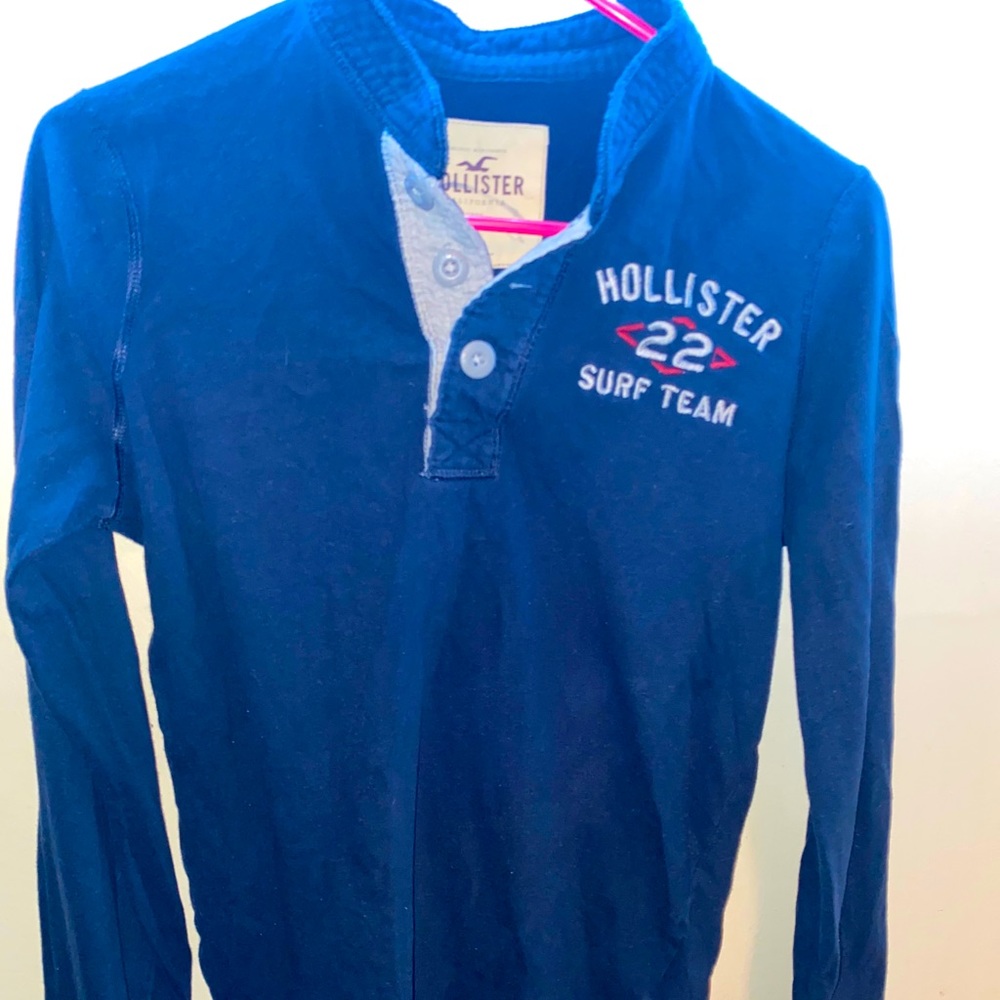 Long Sleeve Blue Hollister shirt